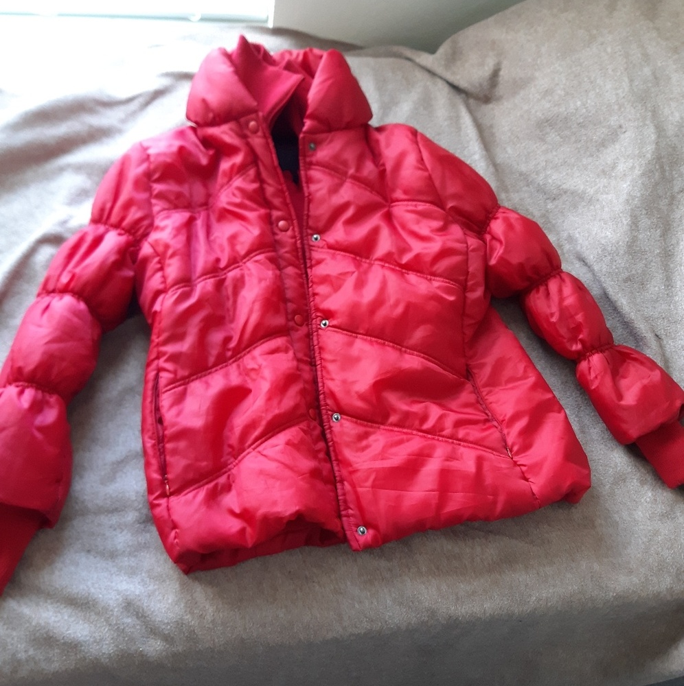Bubble coat w/neck protection